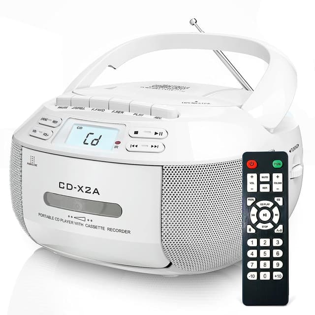 🎶 Greadio Tragbarer CD Player & Boombox Kassettenspieler 📻