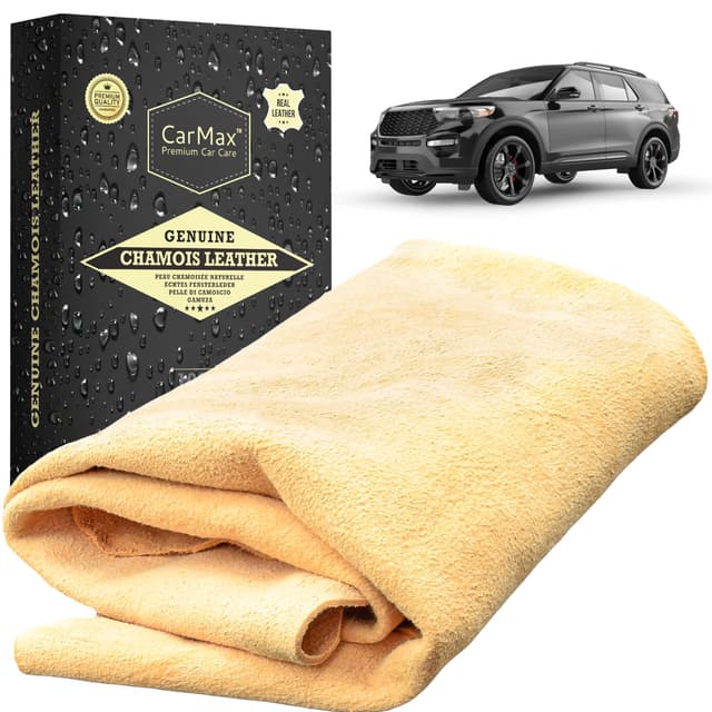 CarMax Premium Qualität Fensterleder/Auto Trockentuch (Pro) 🚗🧼 - Super weich und sehr saugfähig!