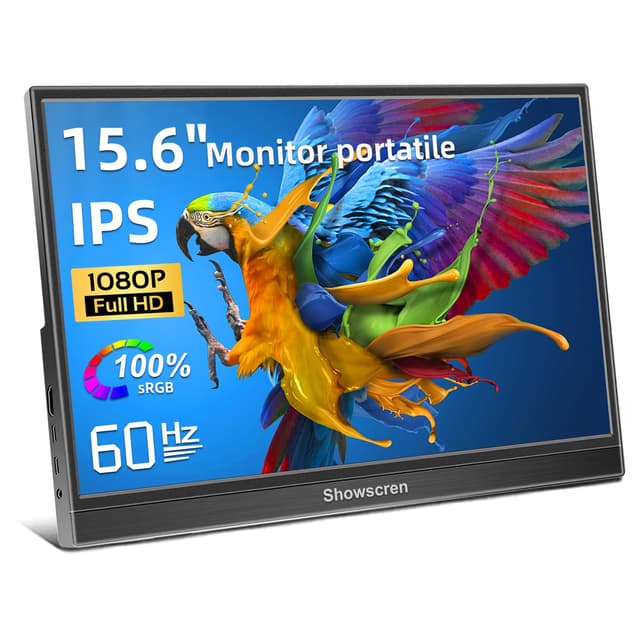 Tragbarer Monitor 15,6 Zoll FHD 1920x1080P 💻🎮🔊