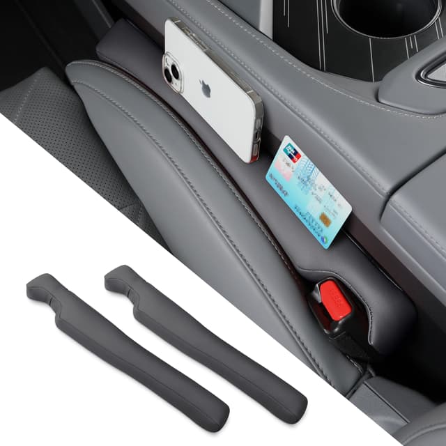 🚗🌟 POKSRI 2 STK PU-Leder Autolückenfüller - Premium Autositz-Füller für Stil und Funktionalität!