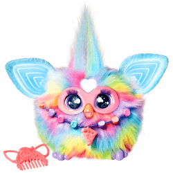 🌈 Furby Tie Dye Interaktives Plüschtier - Spricht Deutsch & Furbisch Angebot bei HelloDeals