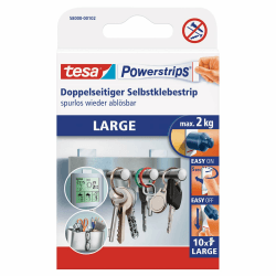 tesa Powerstrips Large - Doppelseitige Klebestreifen zum Fixieren von Gegenständen 🛠️🔩 Angebot bei HelloDeals