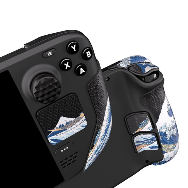 🎮🔥 PlayVital Anti-Rutsche Weichgummipads Griffmatte für Steam Deck LCD, Trackpads Matte Grip Pad Rückseite Tasten Pads Skin Sticker Set 🌟