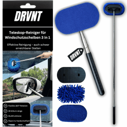 DRVNT Windschutzscheiben Teleskop Reiniger Auto Innen & Außen 3 in 1 🌀🚗 Angebot bei HelloDeals