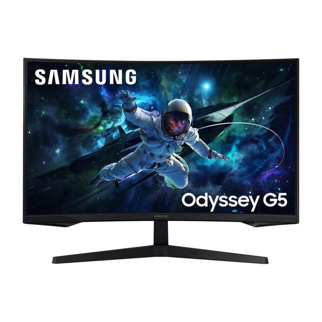 🎮 Samsung Odyssey G55C Curved Gaming Monitor, 32 Zoll, 2560 x 1440 Pixel, HDR10, AMD FreeSync