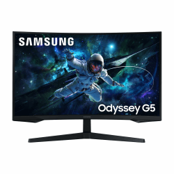 🎮 Samsung Odyssey G55C Curved Gaming Monitor, 32 Zoll, 2560 x 1440 Pixel, HDR10, AMD FreeSync