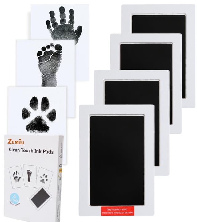 Zemiu Fußabdruck Handabdruck Baby Set - 🎁 Wunderbares Babygeschenk!