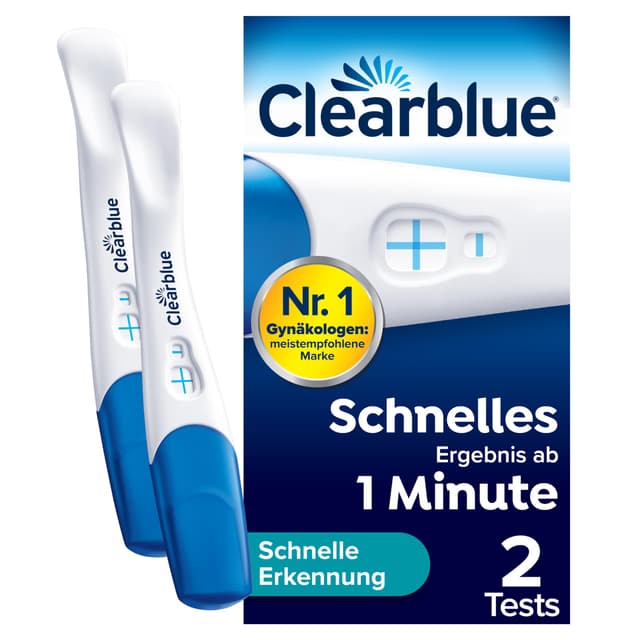 🤰🔍 Clearblue Schwangerschaftstest Schnelle Erkennung, 2x Pregnancy Test - Sonderangebot!