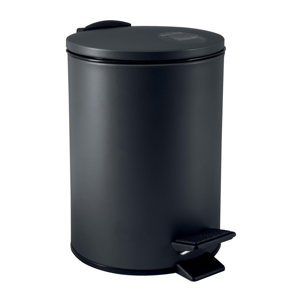 Spirella Kosmetikeimer 3L Schwarz Edelstahl mit Absenkautomatik und Anti-Fingerabdruck 😍