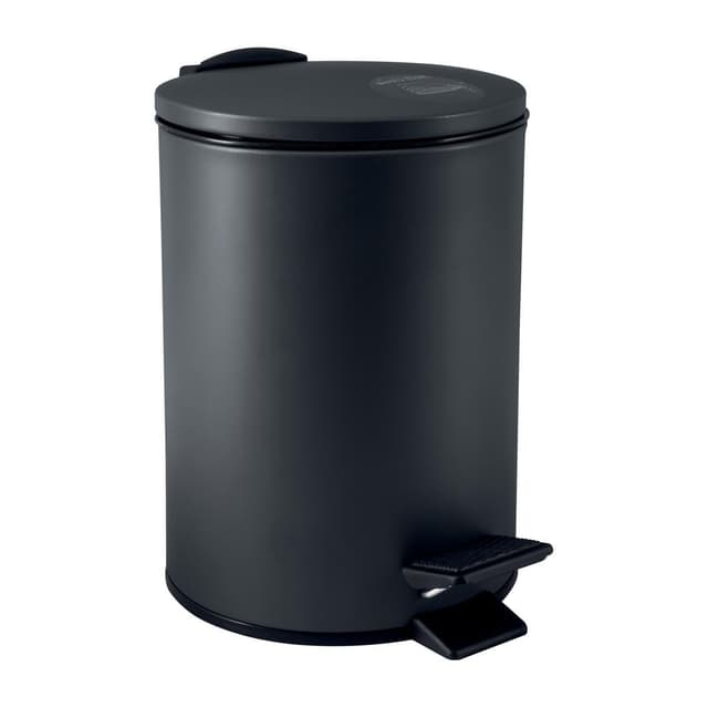 Spirella Kosmetikeimer 3L Schwarz Edelstahl mit Absenkautomatik und Anti-Fingerabdruck 😍
