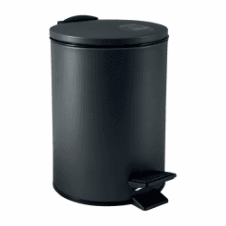 Spirella Kosmetikeimer 3L Schwarz Edelstahl mit Absenkautomatik und Anti-Fingerabdruck 😍
