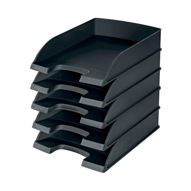 Leitz Briefkorb Standard A4, 5er Pack Schwarz 📁🖇️