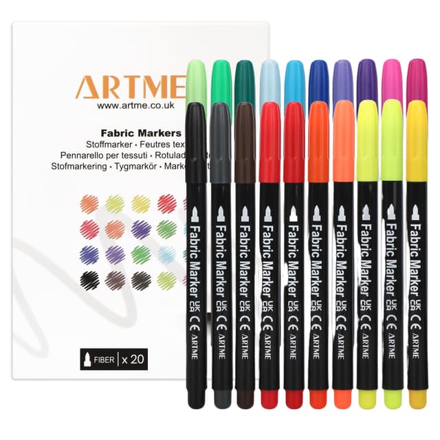 🎨 Artme Textilstifte 20 Farben Stoffmarker-Angebot!