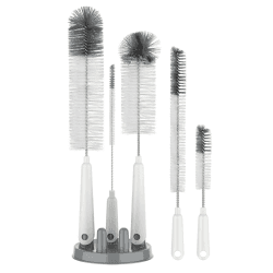 🧼🧽 MR.SIGA 5er Pack Flaschenbürste-Reinigungsset mit Aufbewahrungshalter 🧴🚿 Angebot bei HelloDeals