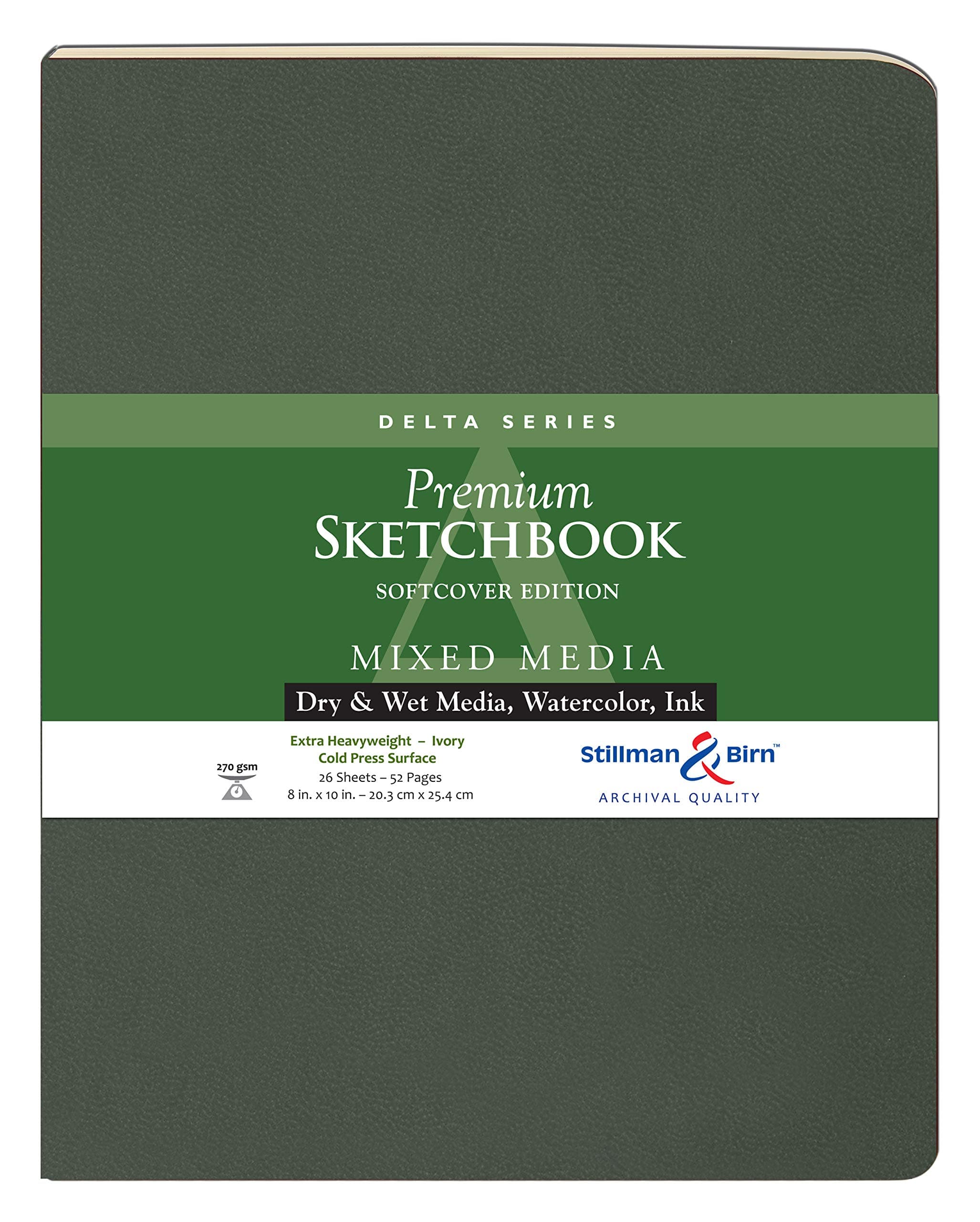 🎨 Stillman & Birn Delta Series Skizzenbuch 20,3 x 25,4 cm 270 g/m²
