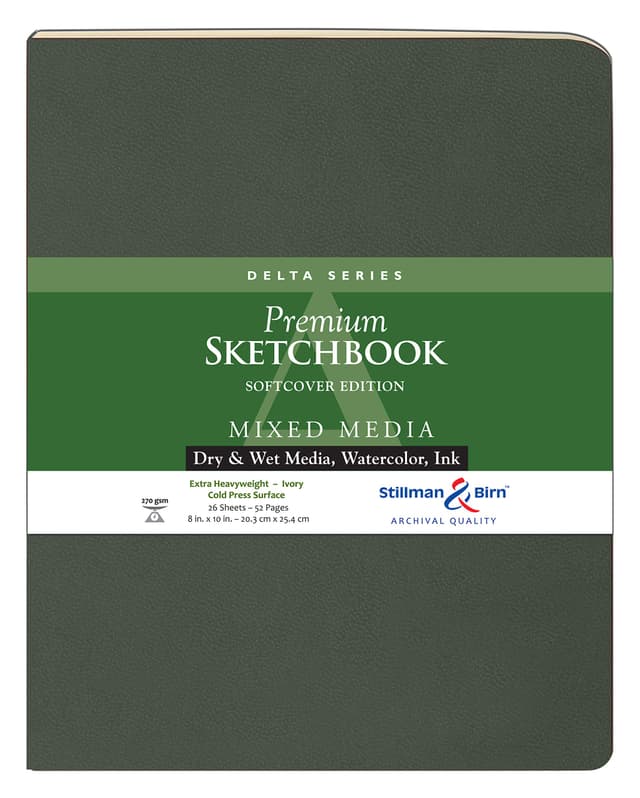 🎨 Stillman & Birn Delta Series Skizzenbuch 20,3 x 25,4 cm 270 g/m²