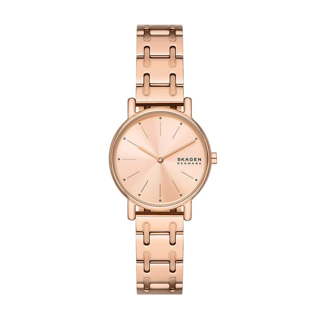 🌟 Angebot: Skagen Signatur Lille Damenuhr, Roségold Quarz mit Edelstahl- oder Lederarmband