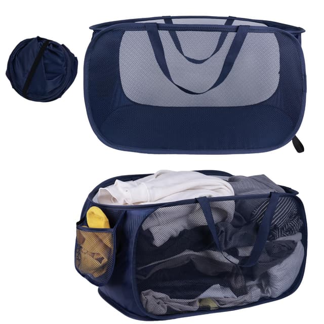 🌟 Wantli Pop Up Wäschekorb 2 Stk(36 * 36 * 58 cm) - Faltbarer Wäschekorb für Kinderzimmer und Reisen 🌿🧺