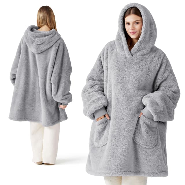 🎁 BEDSURE Hoodie Decke mit Ärmeln - Kuschelpullover als Geschenke für Frauen 🌟