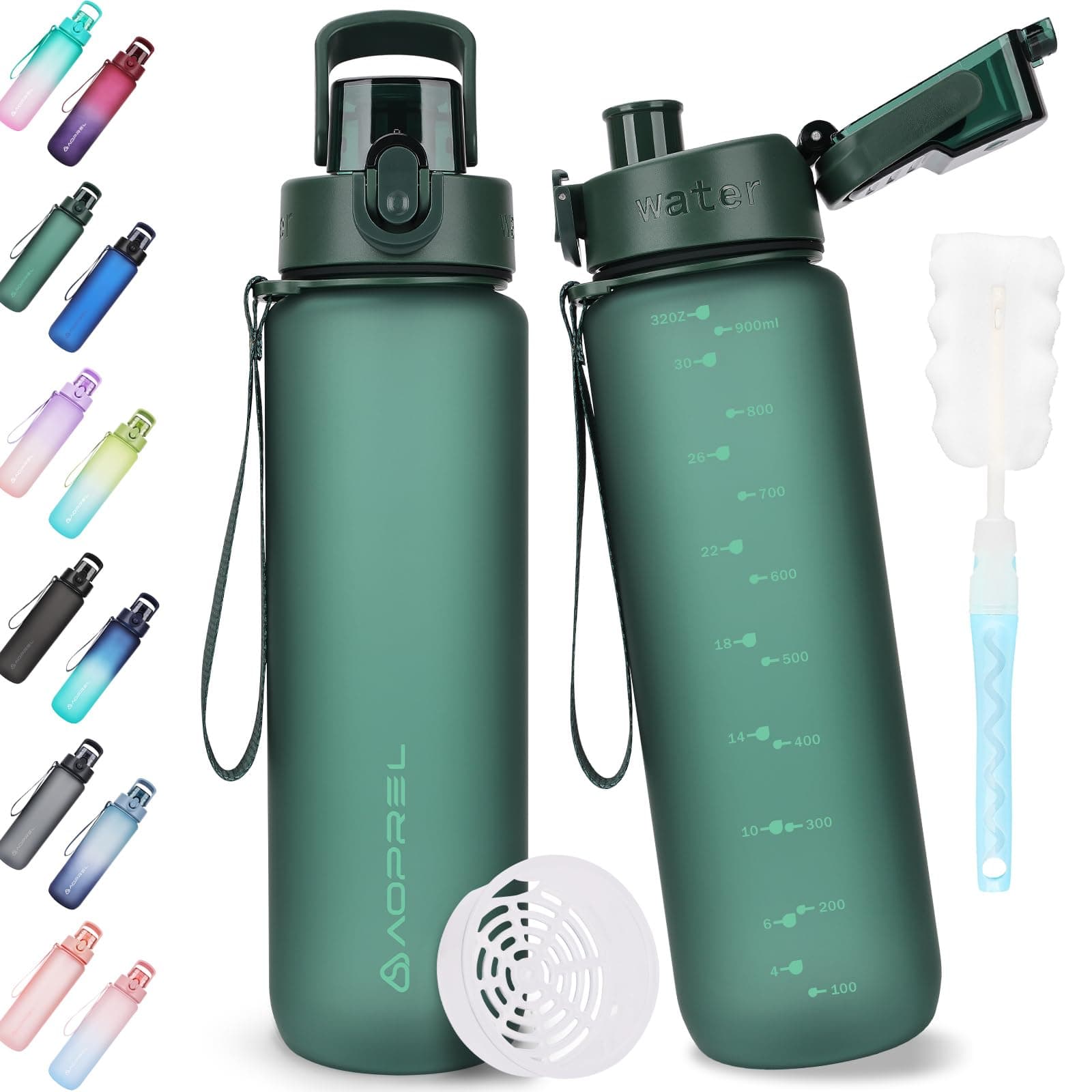 AOPREL Trinkflasche 1l - BPA-frei 💧🌳🎁