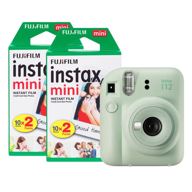 📸 Sonderangebot: Fujifilm Instax Mini 12 Sofortbildkamera mit 40 Aufnahmen, Minzgrün! 🌟