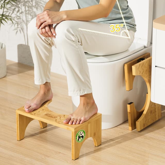 DEANIC Bambus Toilettenhocker 🚽🌿