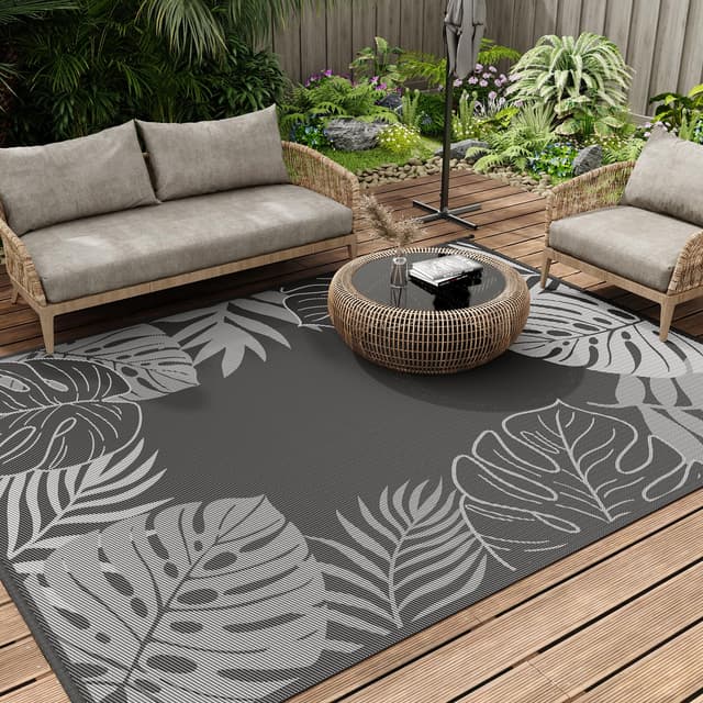 🌿🏞️ SIXHOME Outdoor Teppich Wetterfest 120*180cm 🏞️🌿