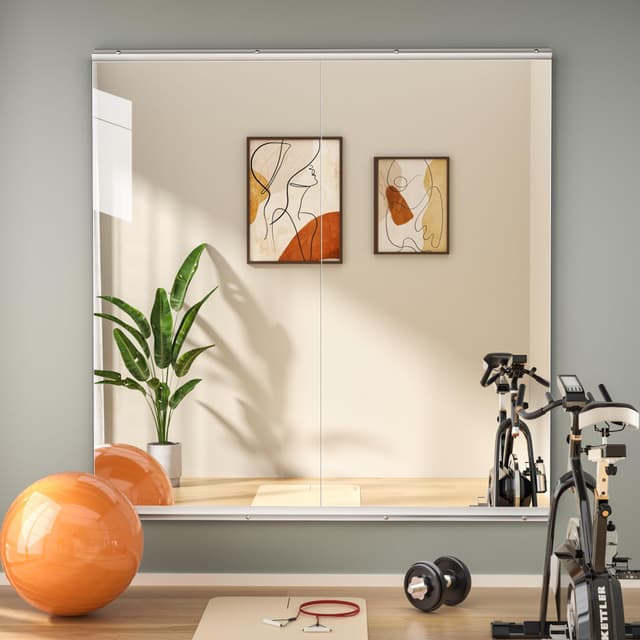 Hasipu 2PCS Ganzkörperspiegel 120x60cm - Fitnessstudio Spiegel 🏋️‍♂️