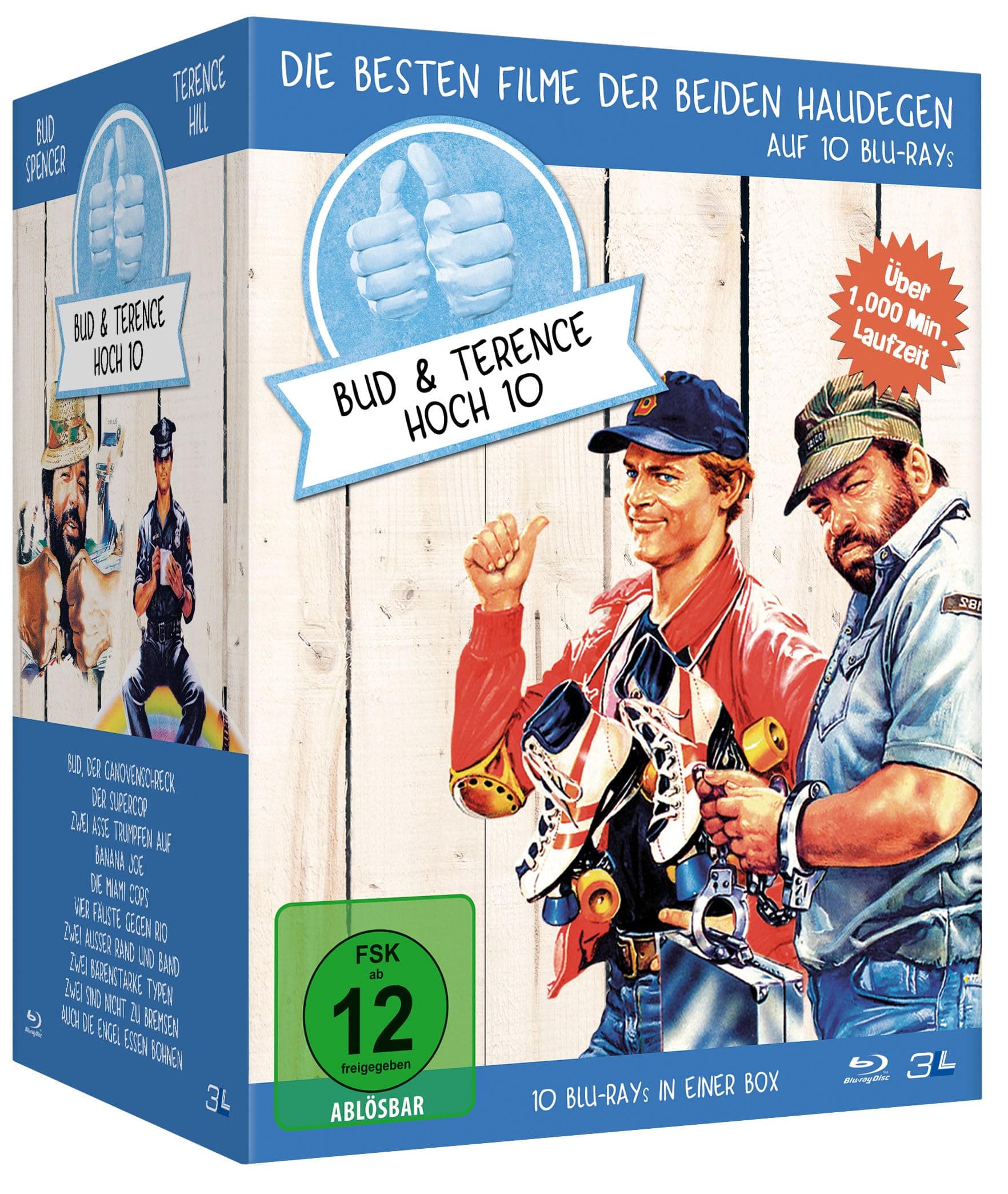 🎬 BUD SPENCER & TERENCE HILL Hoch 10 - 10er Blu-ray Haudegen-Box 📀💥