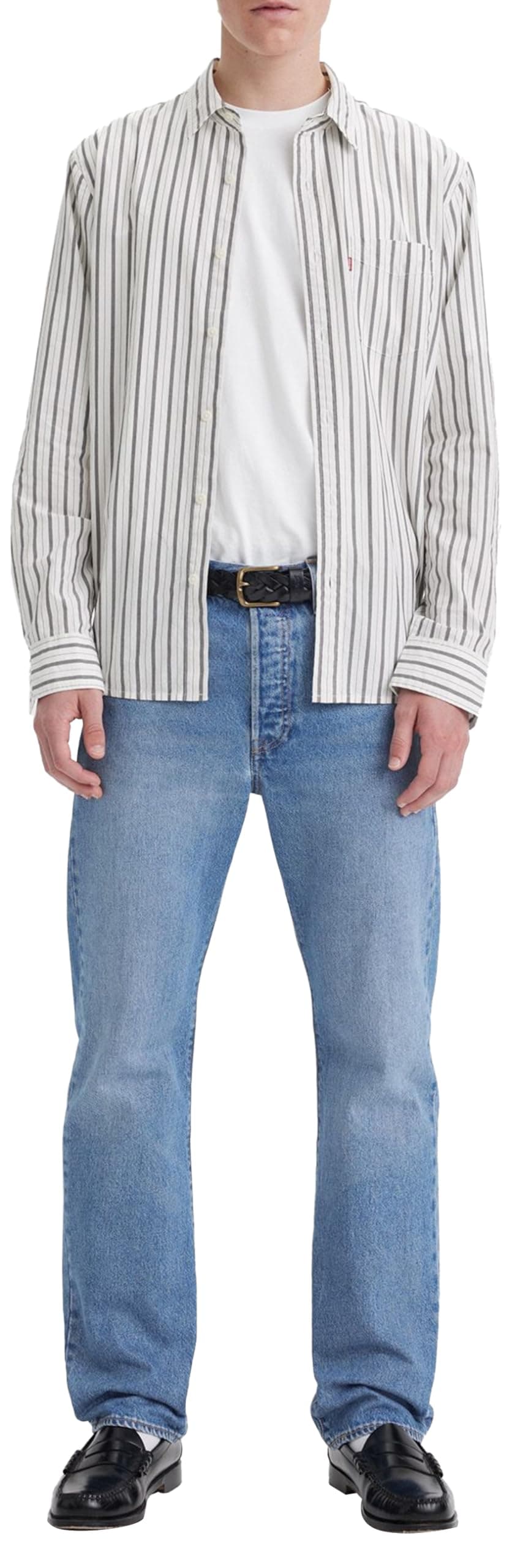 👖 Levi's Herren 501 Original Fit Jeans 36W / 32L Chemikalien - Angebot!