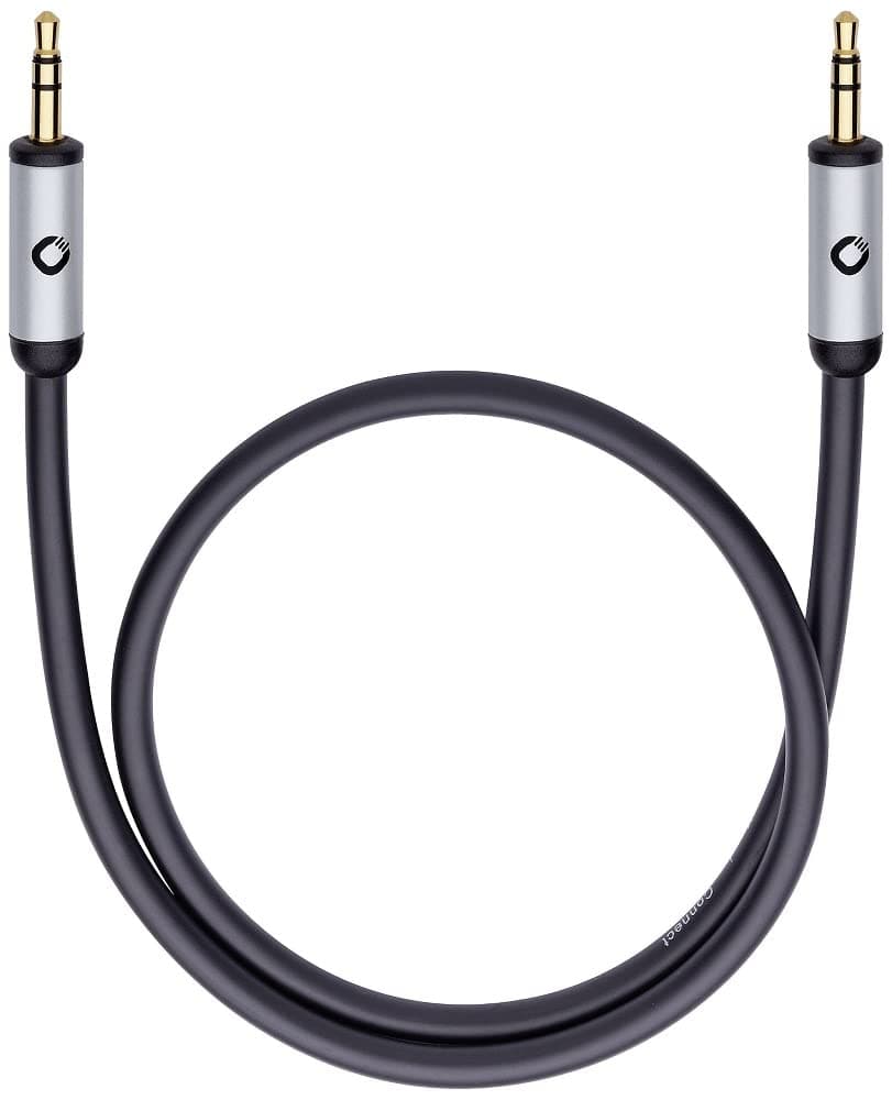 🎧 OEHLBACH I-Connect J-35 - Mobiles AUX Audiokabel 3 Meter schwarz 🎶