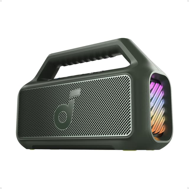 Soundcore by Anker Boom 2 Outdoor-Lautsprecher 80W Subwoofer BassUp 2.0 24h Akku IPX7 Wasserdicht & Schwimmt Grün