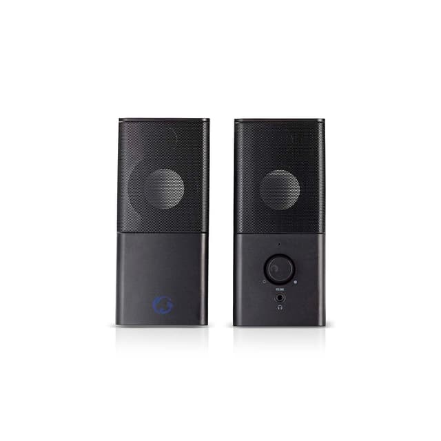 🔊 Nedis Gaming-Lautsprecher 2.0-6W USB 3,5-mm-Klinke - PC Notebook 1.20 m ABS Schwarz/Silber 🎮