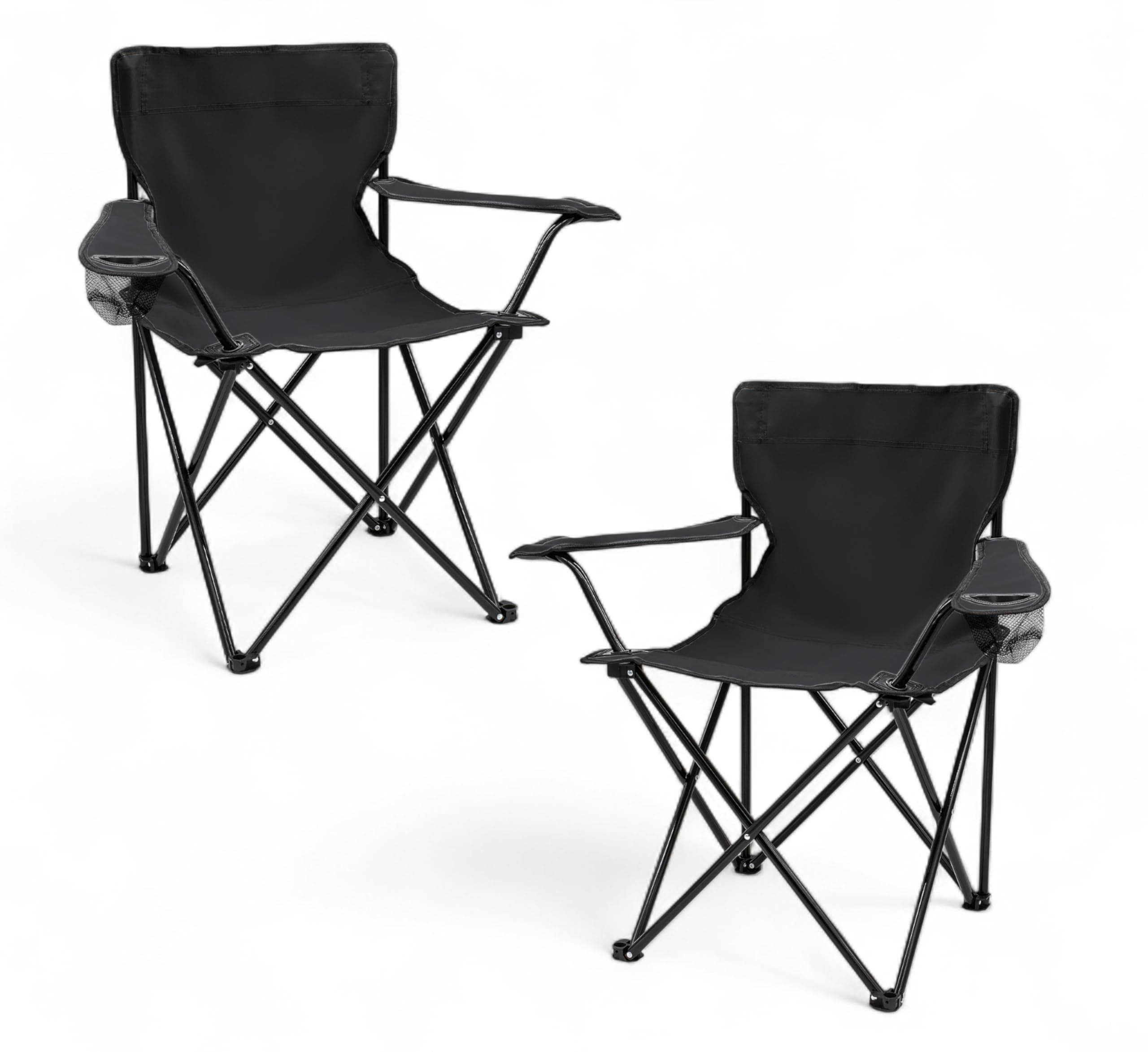 🏕️🪑 Spetebo Camping Klappstuhl 2er Set - 9 Farben - Stuhl faltbar für Festival Freizeit Garten 🌿🎣