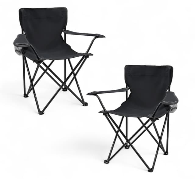 🏕️🪑 Spetebo Camping Klappstuhl 2er Set - 9 Farben - Stuhl faltbar für Festival Freizeit Garten 🌿🎣