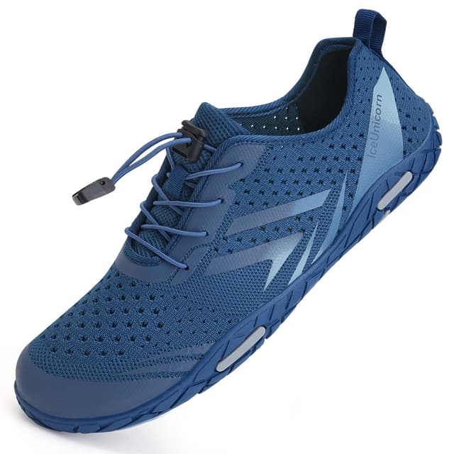 🌊👟 IceUnicorn Strandschuhe Badeschuhe Damen Herren Schwimmschuhe Aquaschuhe Sommer Schnell Trocknend Surfschuhe 38 EU Dunkelblau - Angebot!