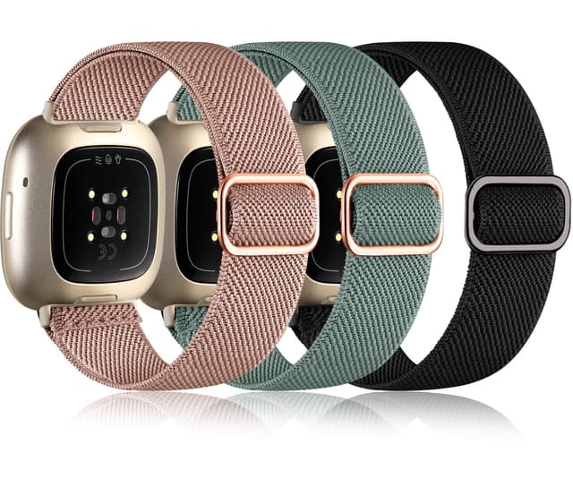 🌟 Oielai 3 Stück Armband für Fitbit Sense/Versa 3/Versa 4 - Damen/Herren 🌈