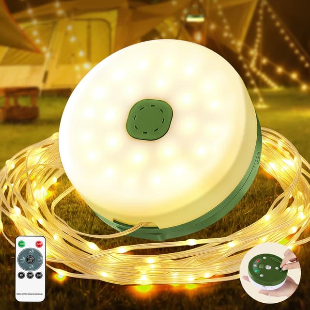 Camping Lichterkette Aufrollbar mit 100LED 🏕️🔦