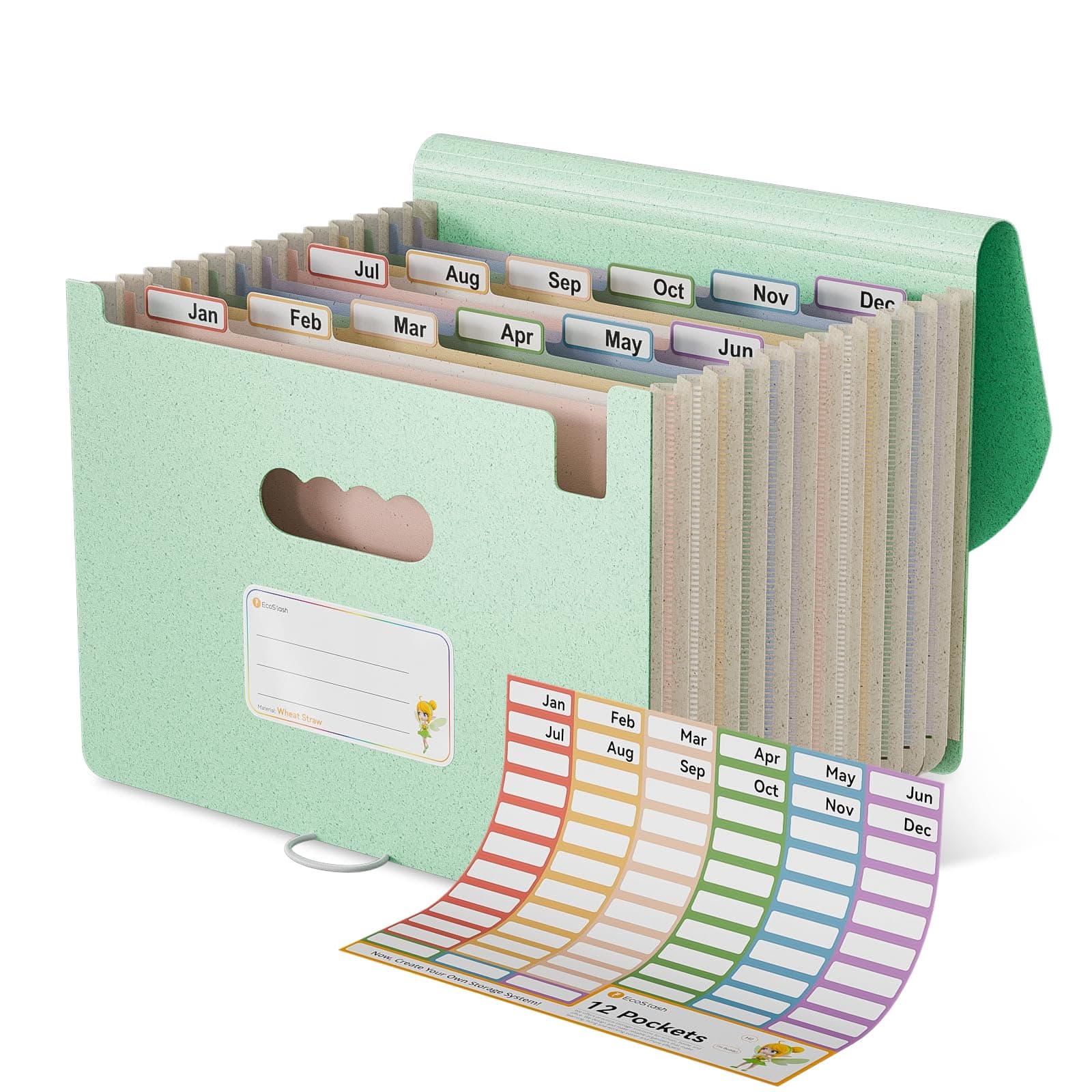 EcoStash Dokumentenmappe A4 12 Fächer 🌿📁