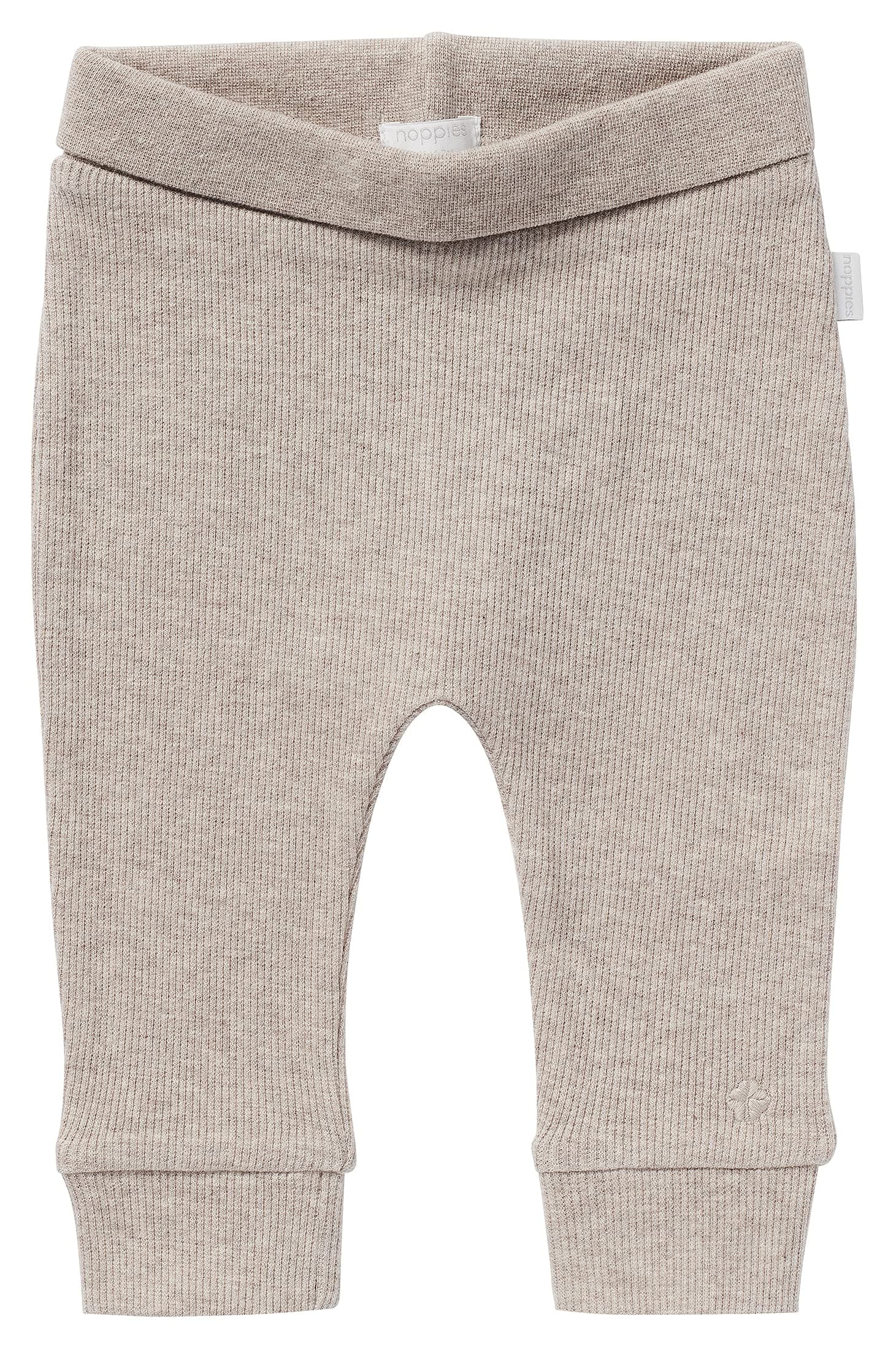 👶👖 Noppies Unisex Baby U Hose Comfort Rib Naura Taupe Melange - P757
