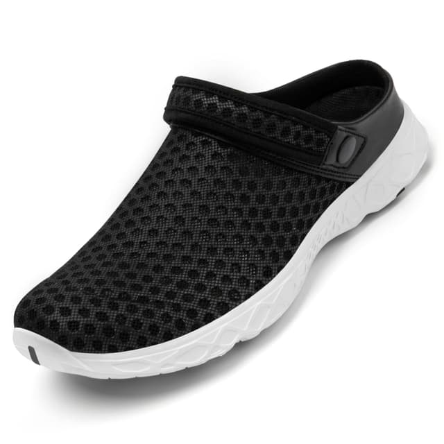🌞 Sommer Deal! SAGUARO Unisex Clogs Gartenschuhe 44 EU Dunkel Schwarz