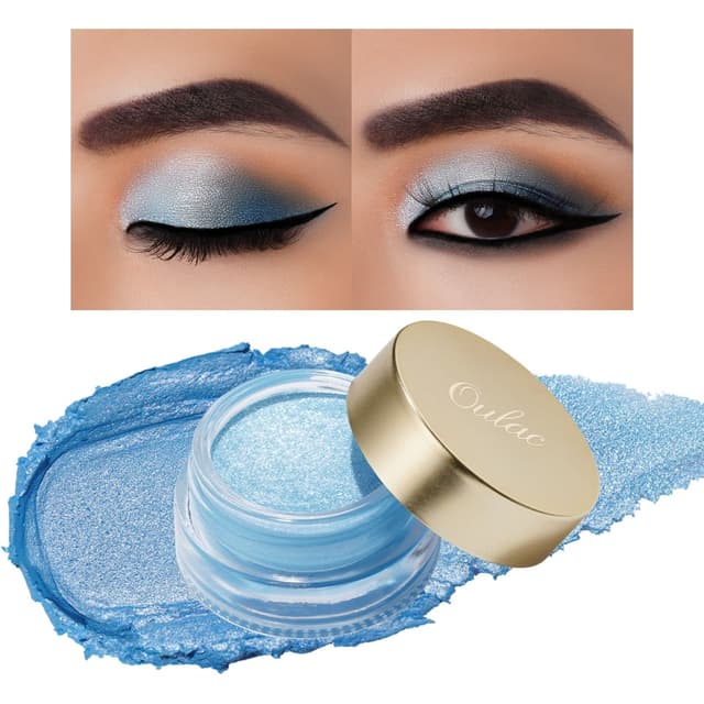 Oulac Glitzer Lidschatten Blau | Lidschatten & Highlighter Duo ✨💙