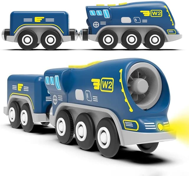 🚂 Zuoan Batteriebetriebene Action-Lokomotive Zug (Magnetverbindung) – Spielzeug für Kleinkinder Elektroauto mit Lichtern 🚆