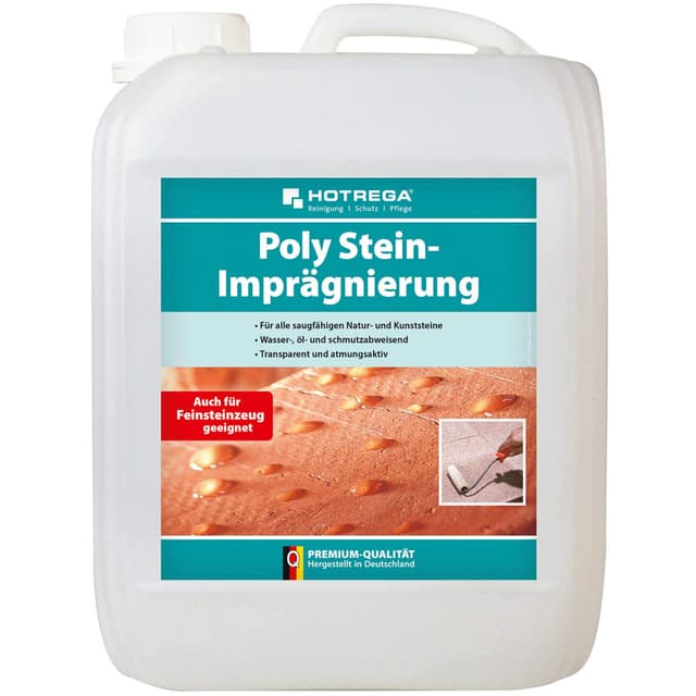 🌟 DEAL: HOTREGA Poly Stein-Imprägnierung 5 L Kanister für Natur- & Kunststein 🌟