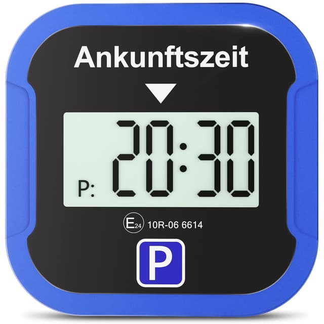 🚗🅿️ Warmfay® Elektronische Parkscheibe mit KBA-Zulassung | Automatisch & Batteriebetrieben | 2 Displays & Nachtmodus | 3 Zeitmodi