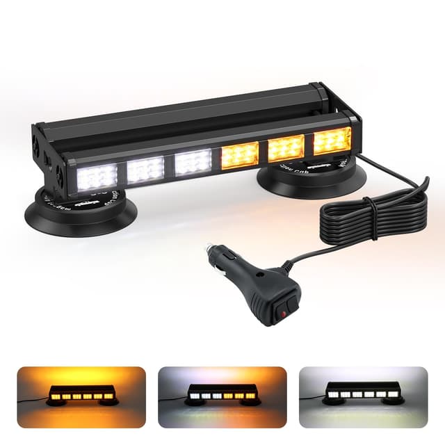 Dinfu 12 Zoll Blinken LED Warnleuchte Orange Lichtleiste 🚨