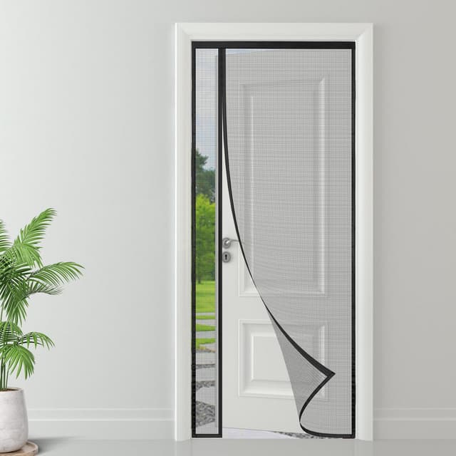 ESMAYULO Fliegengitter Tür Seitliche Öffnung 90x210 cm 🦟🚪