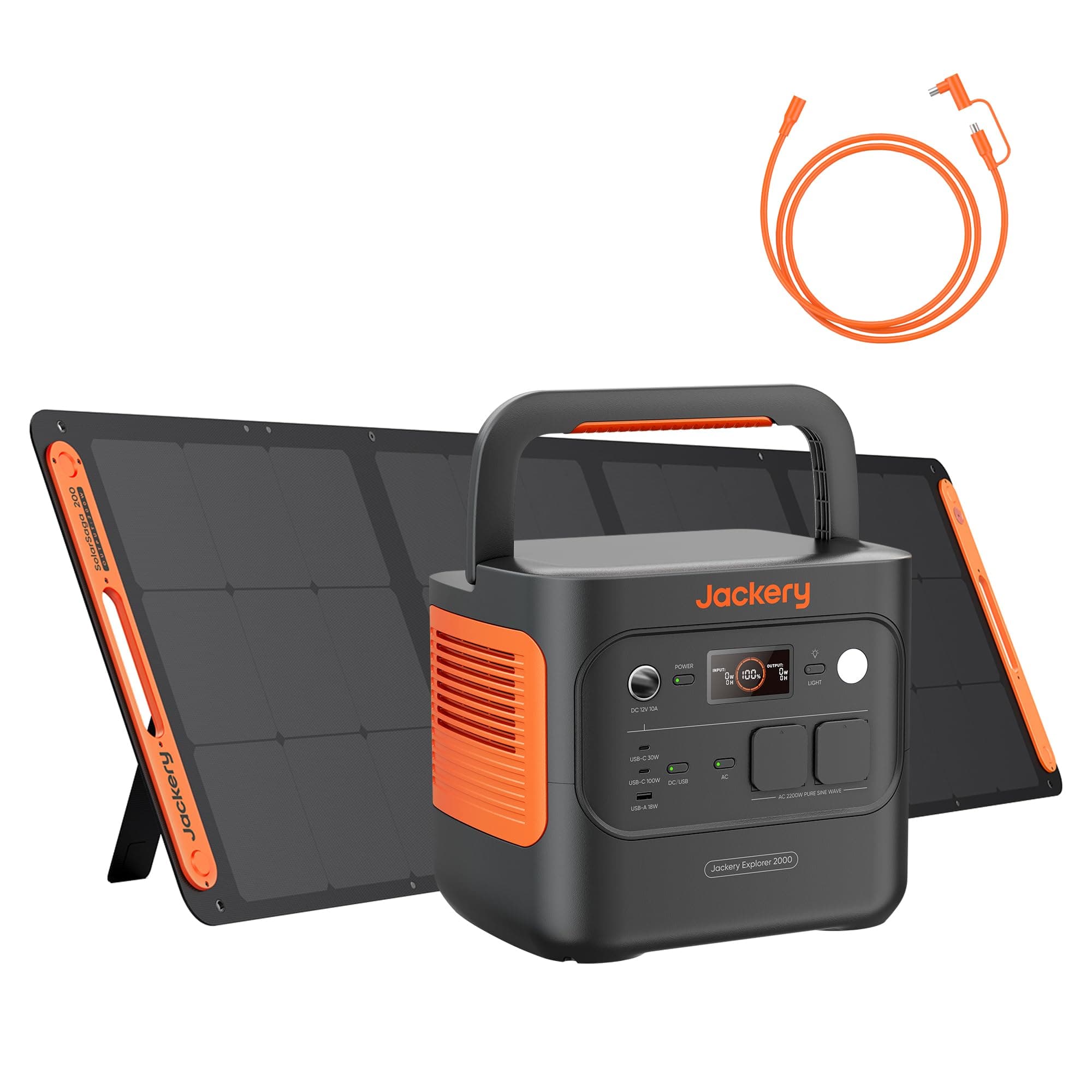 Jackery E2000 v2 Tragbare Powerstation mit 200W Solarpanel 🌞