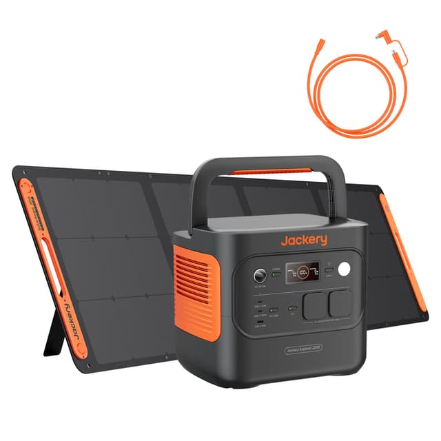 Jackery E2000 v2 Tragbare Powerstation mit 200W Solarpanel 🌞
