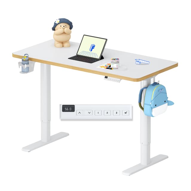 🌟 FLEXISPOT Kinderschreibtisch - Elektrisch höhenverstellbarer Schreibtisch für Kinder ab 6 Jahren